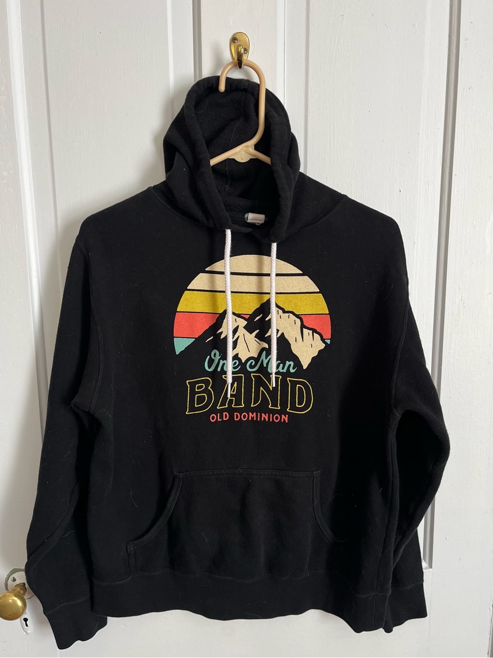 One Man Band Old Dominion Concert Black Graphic Hoodie